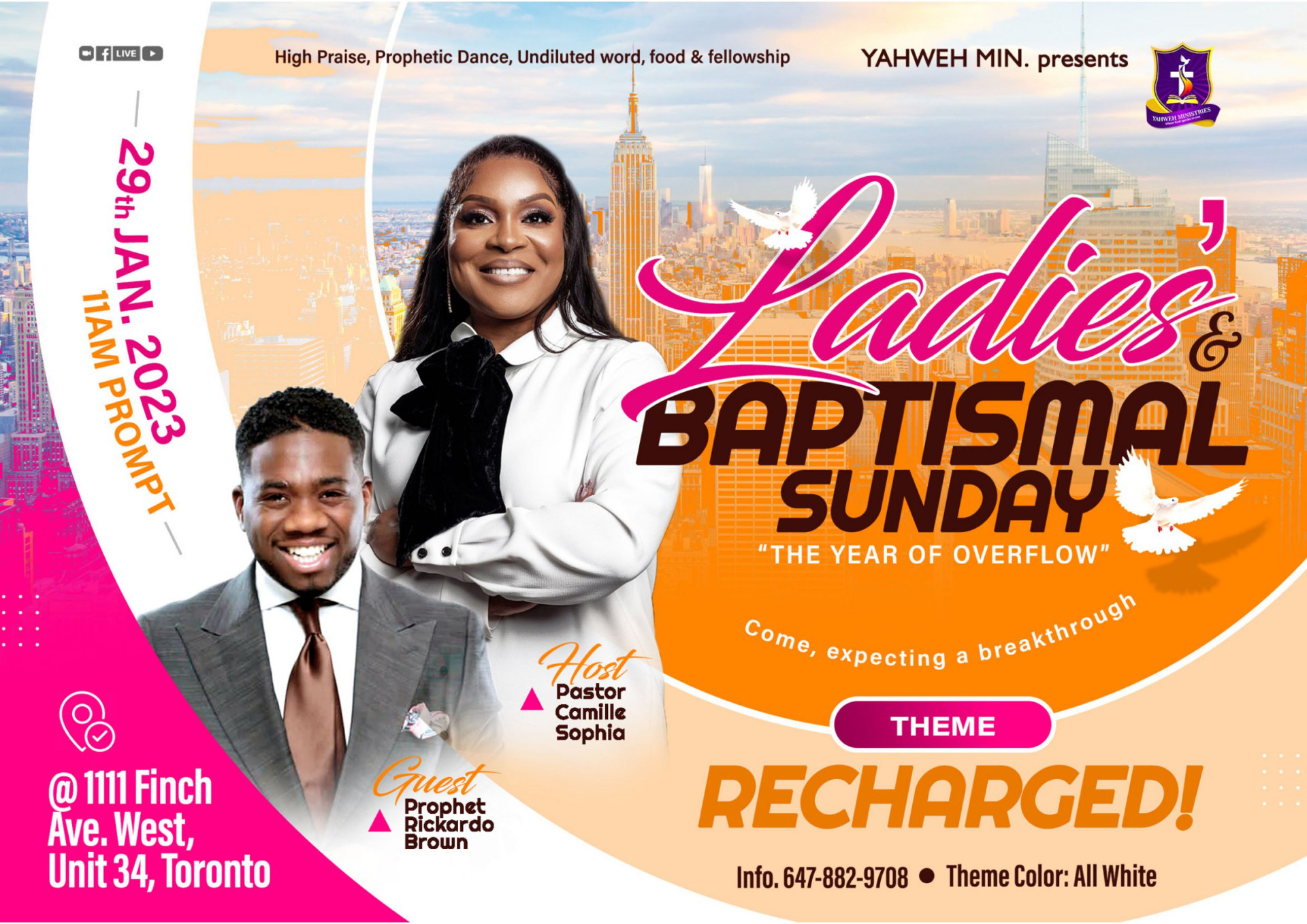 Church Event Flyer for Client: based in the Canada
